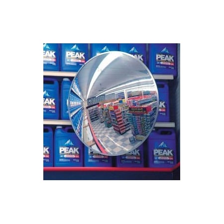 Safety Security Products Co Round Polycarbonate Convex Mirror, Indoor/Outdoor, 36" Dia., 160 176; Viewing Angle H214136PC